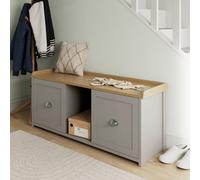 Gfw Lancaster 2 Door Shoe Bench Grey
