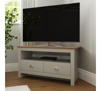 GFW Lancaster 2 Drawer Corner 47 Inch TV Unit - Grey
