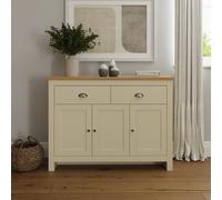 GFW Lancaster 3 Door 2 Drawer Sideboard - Cream
