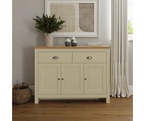 GFW Lancaster 3 Door 2 Drawer Sideboard - Cream