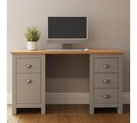 Gfw Lancaster 4 Drawer Study Desk Grey
