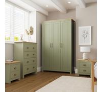 Lancaster 4 Piece Bedroom Set GFW Green One Size