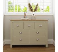 Lancaster 7 Drawer Merchant Chest in Cream