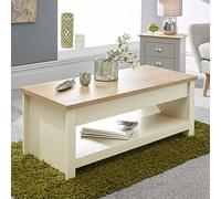 GFW Lancaster Lift Up Coffee Table Cream