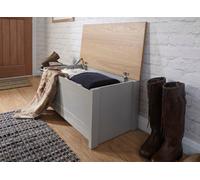 Home Source Ottoman Storage Box Lancaster GFW Grey One Size