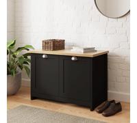 GFW Lancaster Shoe Storage Black, Black