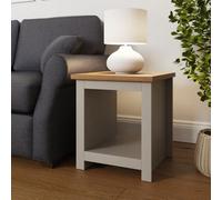 Gfw Lancaster Side Table With Shelf Grey