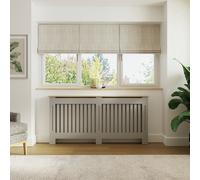 GFW Longslow Extra Large Radiator Cover - Grey & Oak