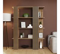GFW Louvered Wide Shelving Unit - Natural