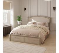 GFW Madrid Wooden Ottoman Storage Bed King Limed Oak