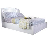 GFW Madrid Wooden Ottoman Storage Bed in White | Size: Double GFW White Double