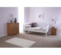 GFW Madrid Single White Wooden Day Bed - Wilko