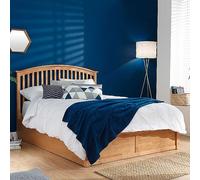 GFW Madrid Wooden Ottoman Bed Oak