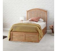 GFW Madrid Wooden Ottoman Bed Oak