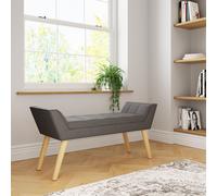 GFW Milan Ottoman Storage Bench in Dark Grey GFW Dark Grey