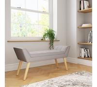 GFW Milan Ottoman Storage Bench in Grey GFW Grey