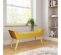 GFW Milan Ottoman Storage Bench in Mustard GFW Mustard