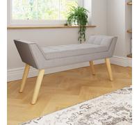 GFW GFW Milan Ottoman Storage Bench One Size Grey