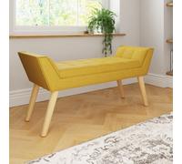 GFW GFW Milan Ottoman Storage Bench One Size Yellow