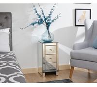 Mirrored Slim Chest - Mirrored / 60cm