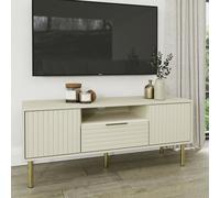 GFW Nervata 2 Door 1 Drawer TV Unit - Ivory
