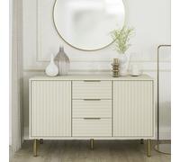 GFW Nervata 2 Door 3 Drawer Sideboard - Ivory