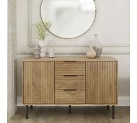 GFW Nervata 2 Door 3 Drawer Sideboard - Natural