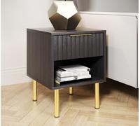 GFW Nervata Lamp Table in Black GFW Black