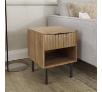 GFW Nervata Lamp Table in Light Oak GFW Light Oak