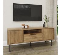 GFW Nervata TV Unit in Light Oak GFW Light Oak