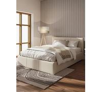 Side Lift Ottoman Storage Bed GFW Grey Single