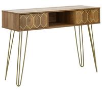 Orleans 2 Drawer Console Desk - Brown