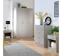 GFW Panama 4 Piece Bedroom Set Light Grey