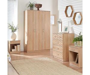 GFW Panama 4 Piece Bedroom Set Oak