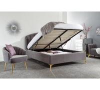 Gfw Pettine 135Cm End Lift Ottoman Bed Double Grey