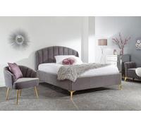 GFW Pettine End Lift Ottoman Storage Bed in Grey | Size: King GFW Grey King