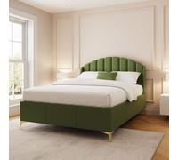 Pettine End Lift Ottoman Storage Bed GFW Green King