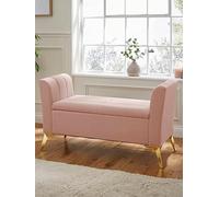 Gfw Pettine Ottoman Storage Bench Blush Pink
