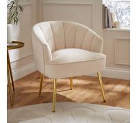 GFW Pettine Velvet Accent Chair - Natural