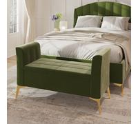 Pettine Ottoman Storage Bench GFW Green One Size