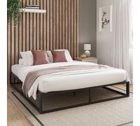 GFW Loft Platform King Metal Bed, Black