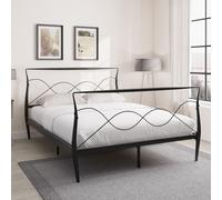 GFW Rimini Metal Bedstead in Black | Size: King GFW Black King