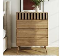 GFW Rowan 4 Drawer Chest - Oak