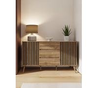 Gfw Rowen Large 2 Door, 3 Drawer Sideboard Black
