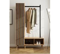 Gfw Rowen Open Wardrobe Oak/Black