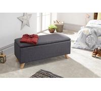 Gfw Secreto Fabric Storage Ottoman Bench Charcoal