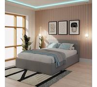 Side Lift Ottoman Storage Bed GFW Grey King