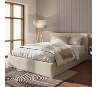 Side Lift Ottoman Storage Bed GFW Natural Double