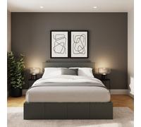 GFW Side Lift Ottoman Storage Bed in Dark Grey | Size: Single GFW Dark Grey Single