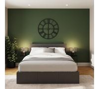 Side Lift Ottoman Storage Bed GFW Grey Single